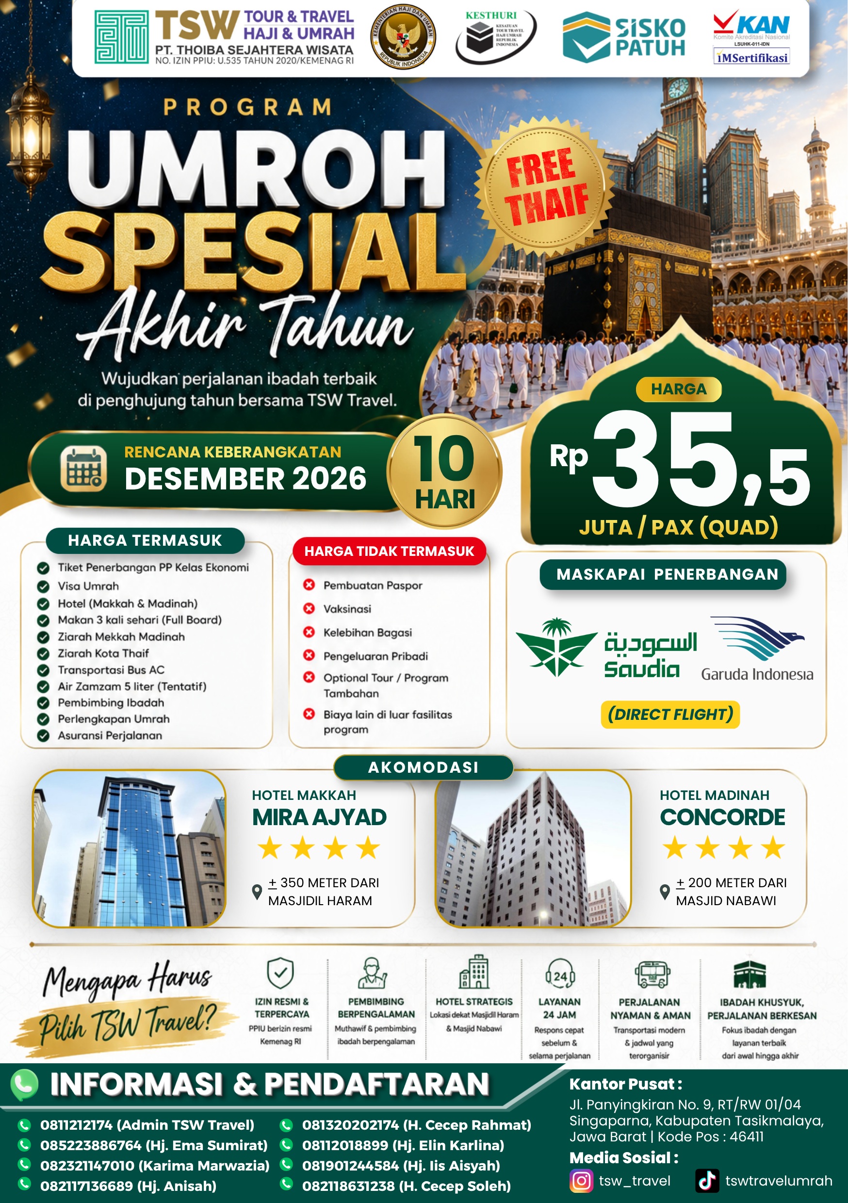 Paket Umroh Spesial Akhir Tahun